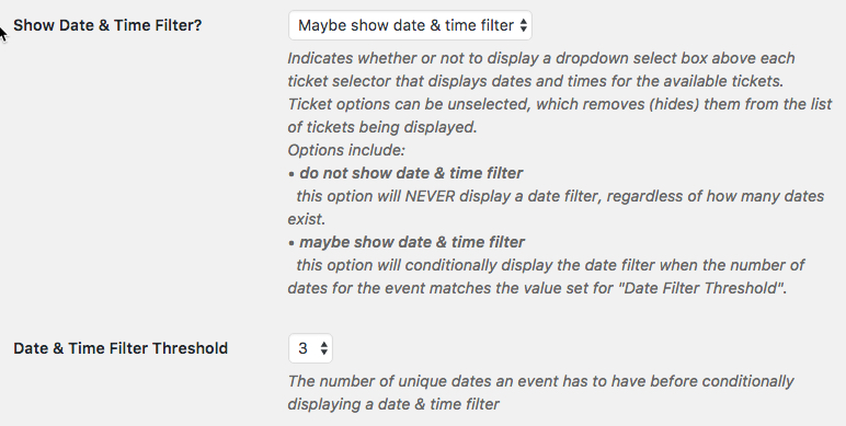 Filter Tickets by Date