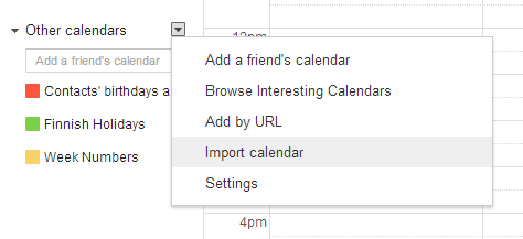 Import ics File Into Google Calendar