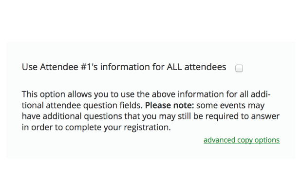 Copy Attendee Basic
