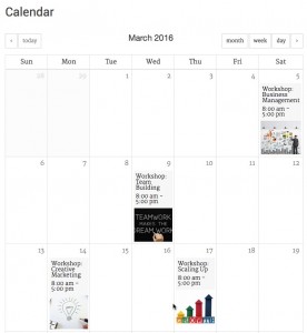 conference registration calendar view