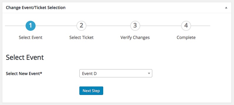 Attendee Mover - Registration Step 1