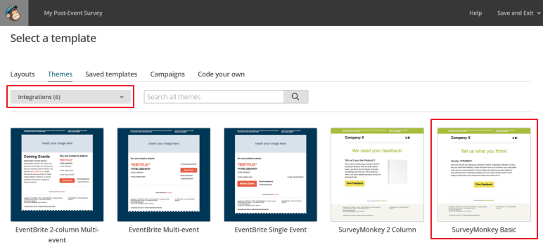 SurveyMonkey Basic template