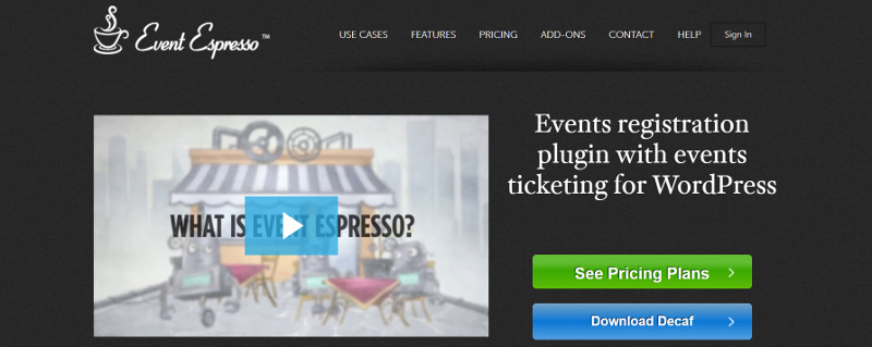 Event Espresso home page